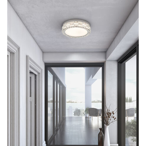 Elegance LED 19.69 inch Polished Nickel Flush Mount Ceiling Light