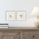Lavender Botanical Purple and Green and White and Multi Framed Art, Propac