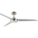 Ultra Slim 52 inch Satin Nickel Outdoor Ceiling Fan