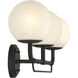 Whitehall 3 Light 28 inch Dark Matte Black Vanity Light Wall Light