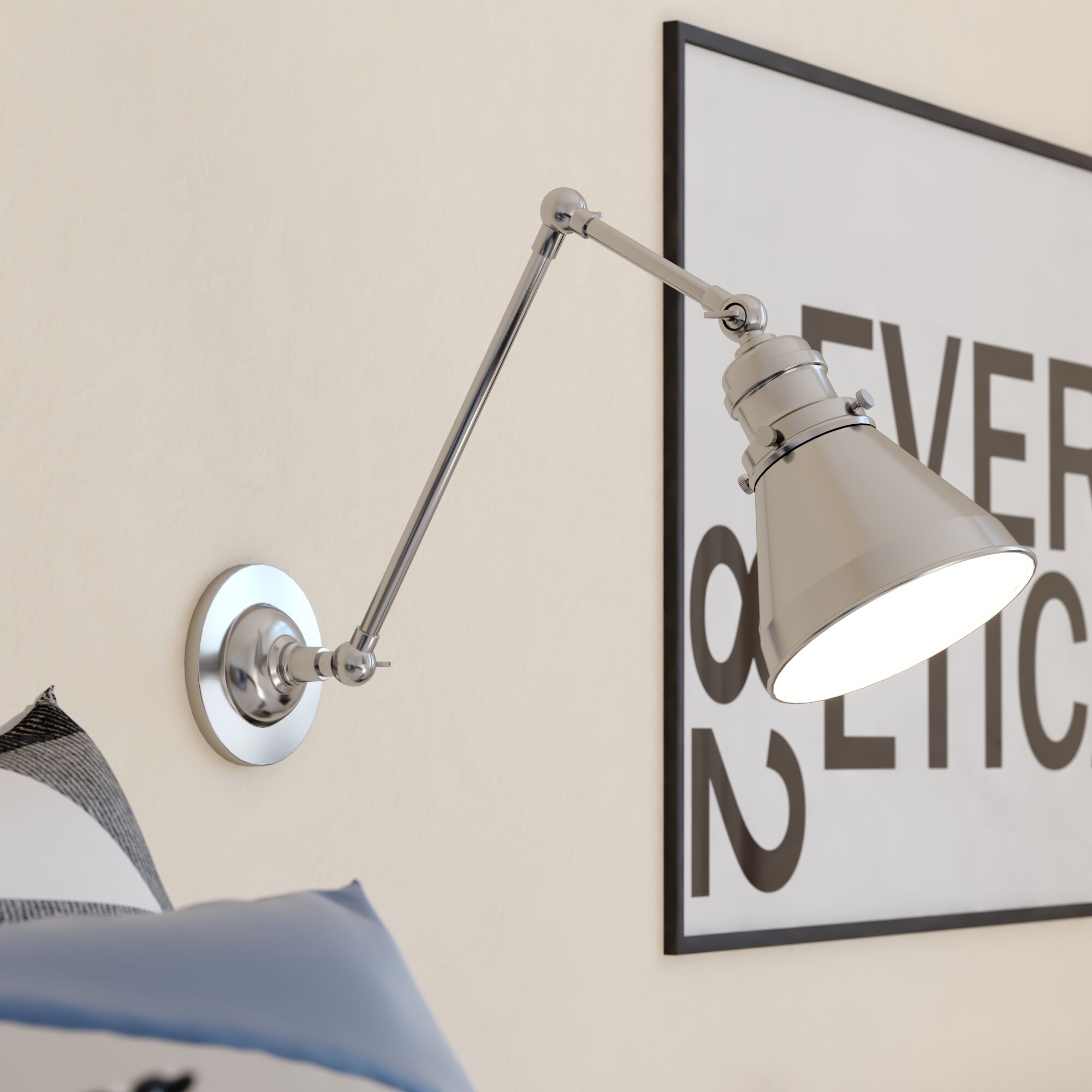 Alexis LED 6 inch Satin Nickel and Matte White Wall Light