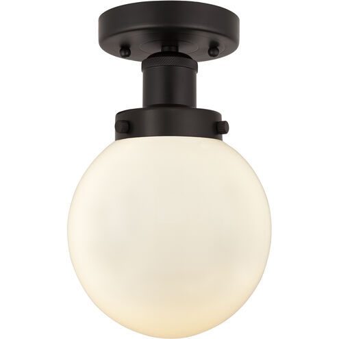 Beacon 1 Light 6.5 inch Oil Rubbed Bronze Semi-Flush Mount Ceiling Light