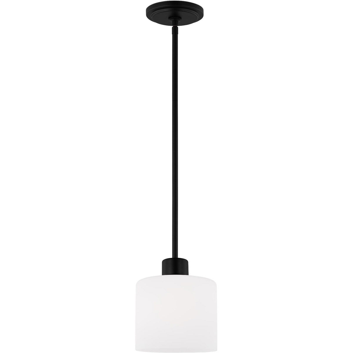Canfield LED 5.5 inch Midnight Black Mini-Pendant Ceiling Light