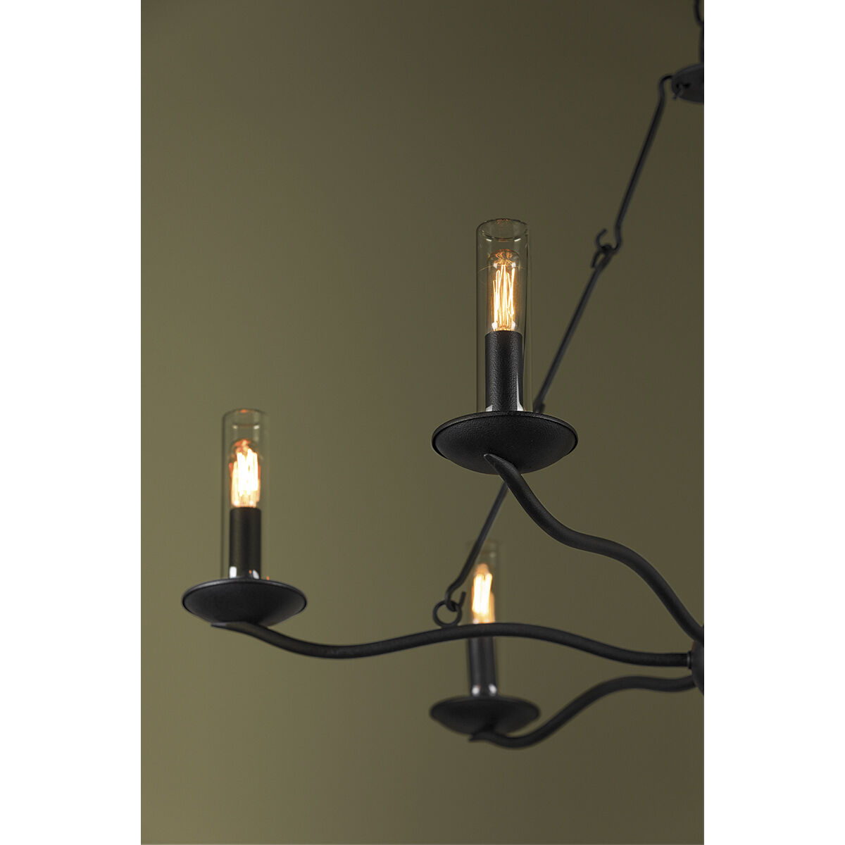 Sawyer 6 Light 36 inch Forged Iron Chandelier Ceiling Light