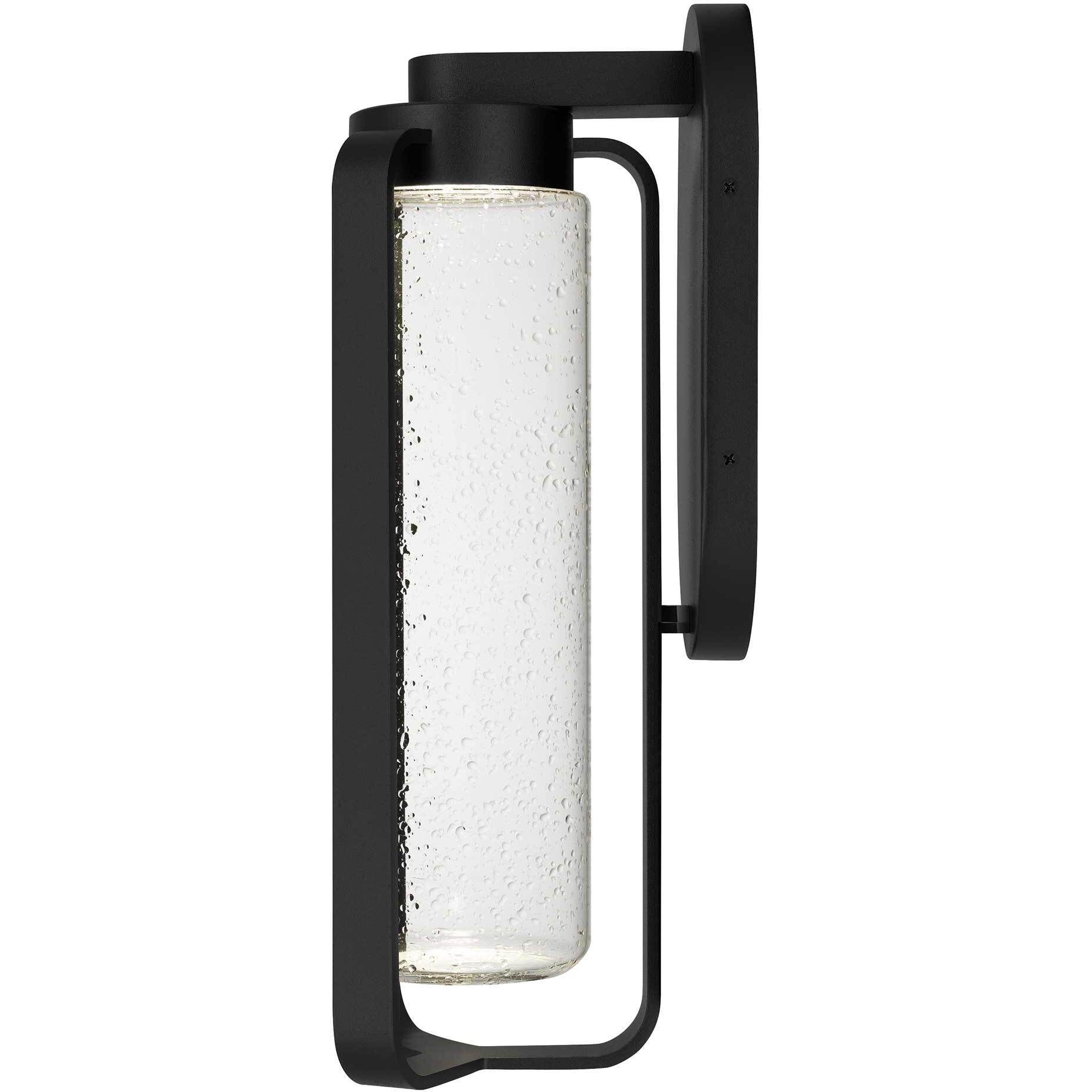 Clover LED 15.5 inch Sand Black Outdoor Wall Sconce