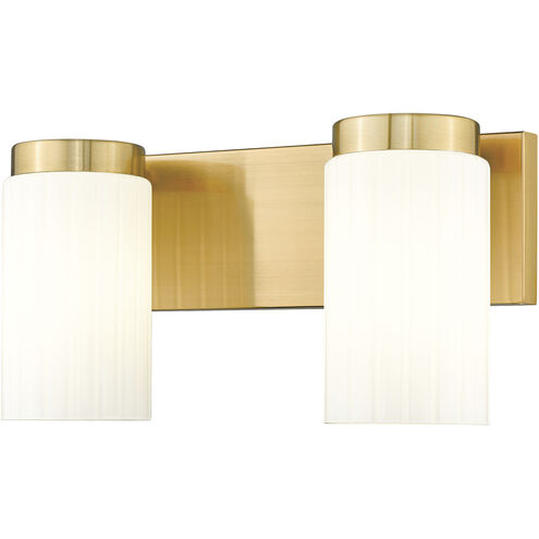 Burk 2 Light 13.75 inch Luxe Gold Bath Vanity Light Wall Light