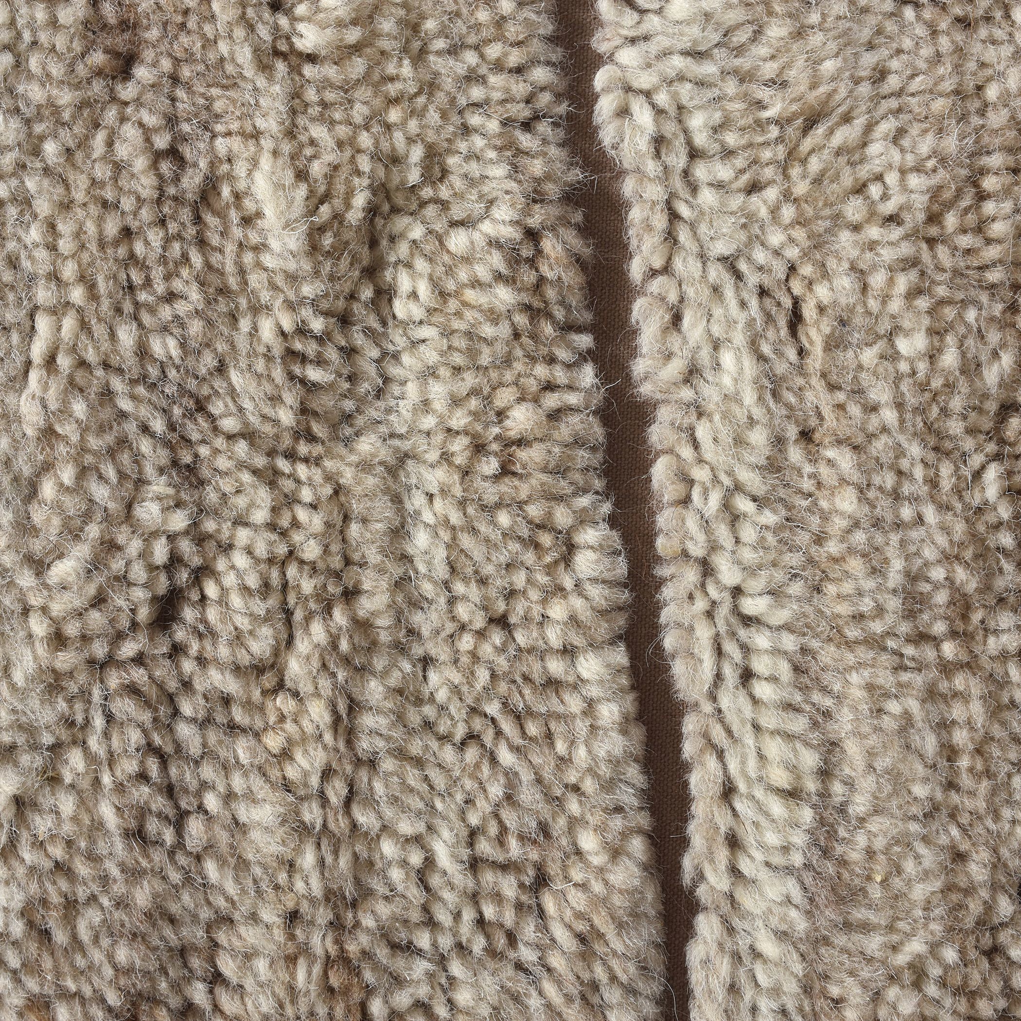 Kenyan 108 X 72 inch Beige and Brown Rug, 6ft x 9ft