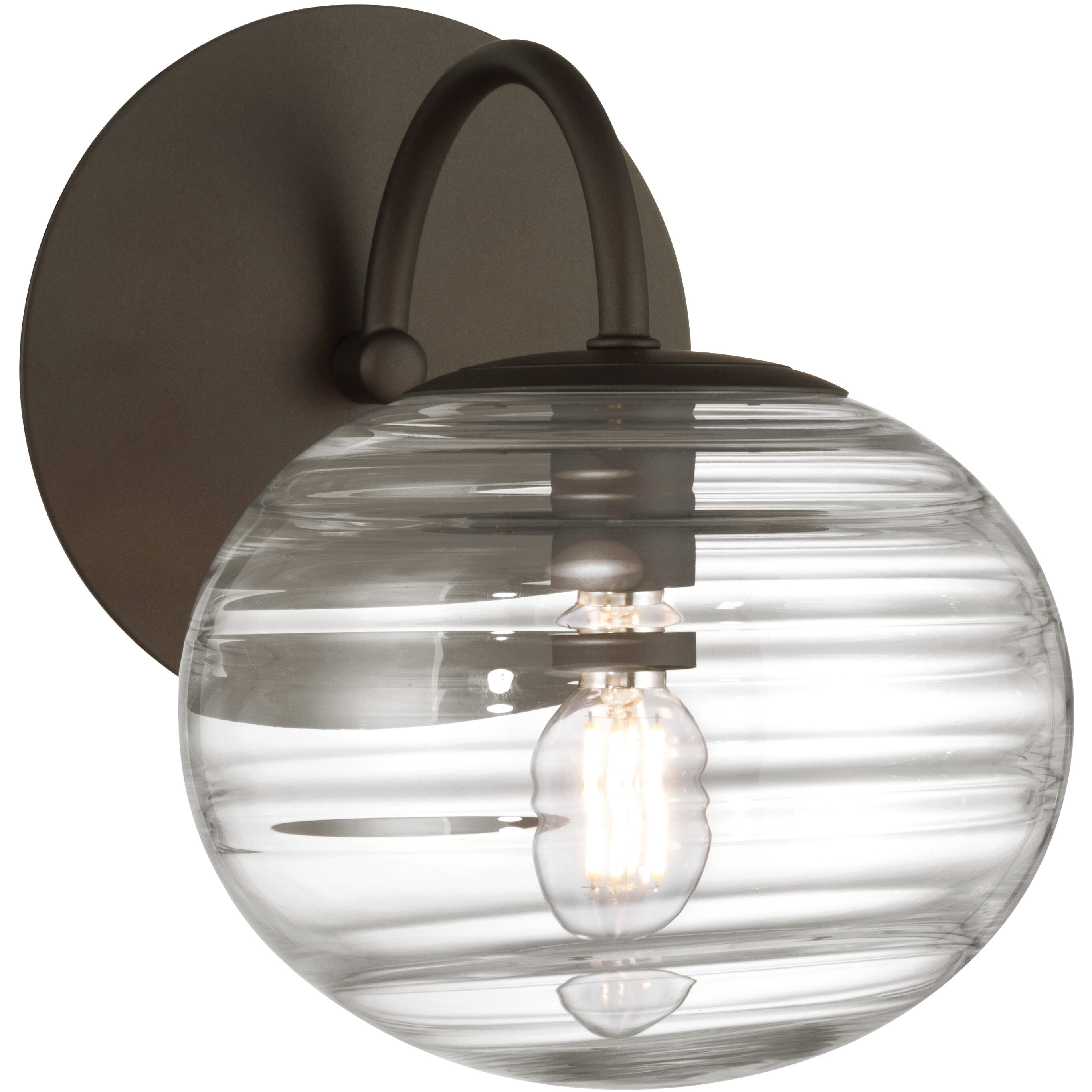 Lenora 1 Light 6.75 inch Dark Bronze Bath Sconce Wall Light