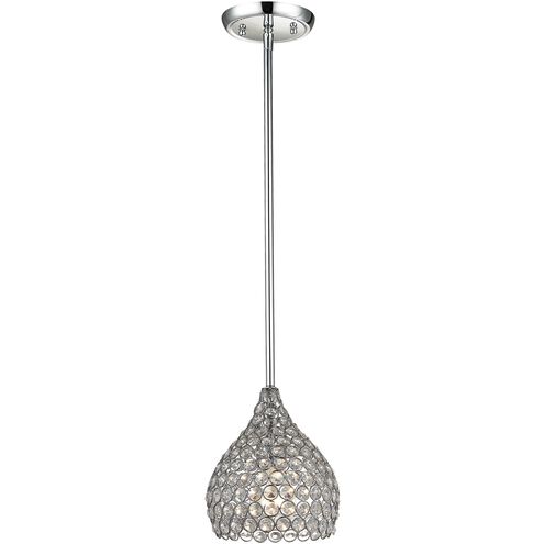 Hammond 1 Light 7 inch Polished Chrome with Clear Mini Pendant Ceiling Light