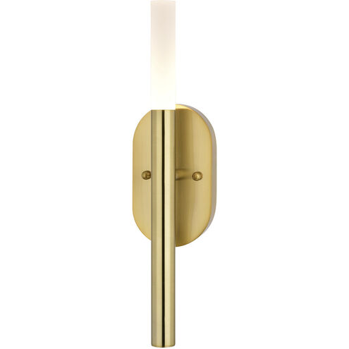 Fulton LED 4.25 inch Satin Brass ADA Wall Light