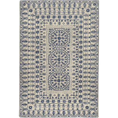 Hendrick 63 X 39 inch Blue Rug, Rectangle