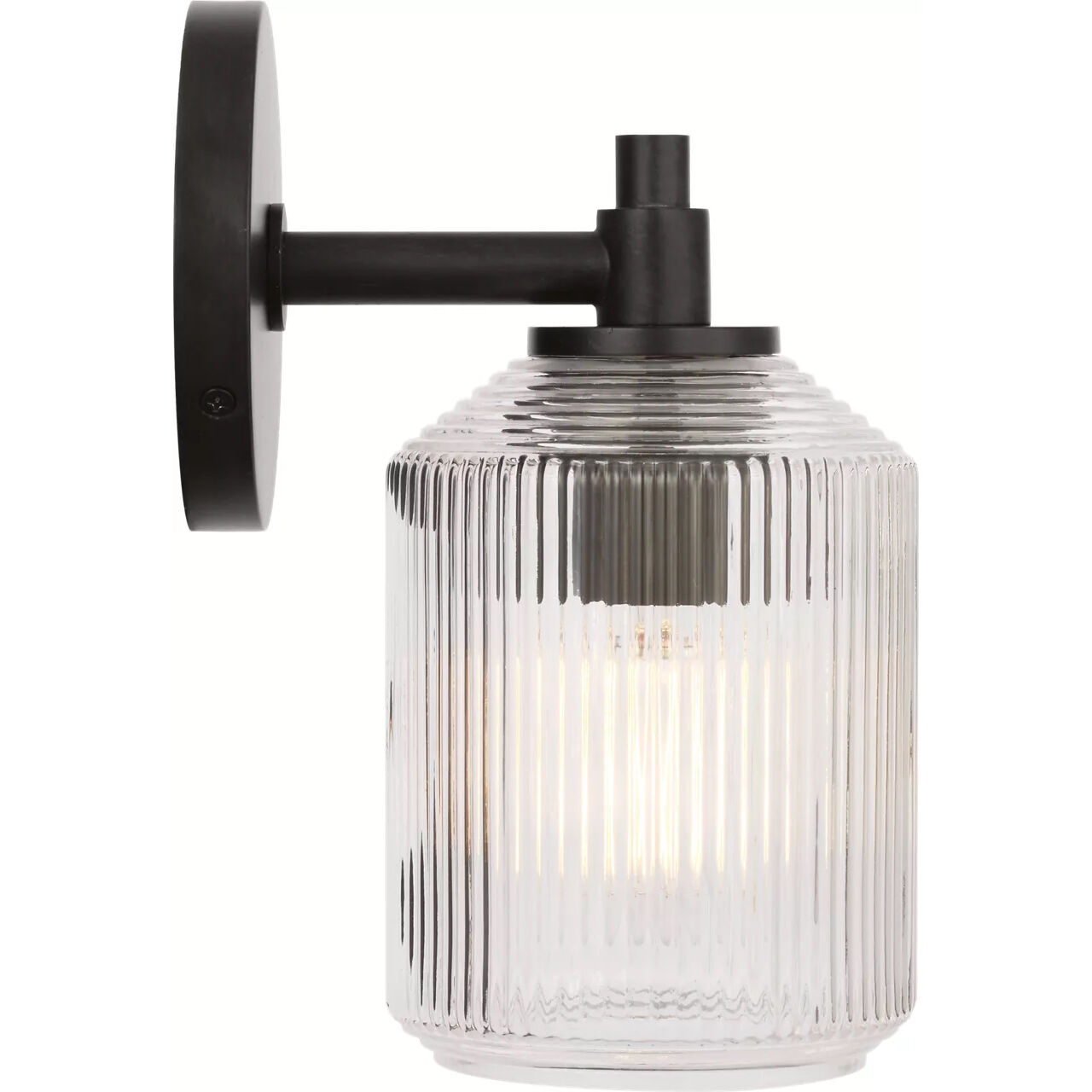 C&M by Chapman & Myers Barstow 1 Light 4.5 inch Aged Iron Bath Vanity Wall Light