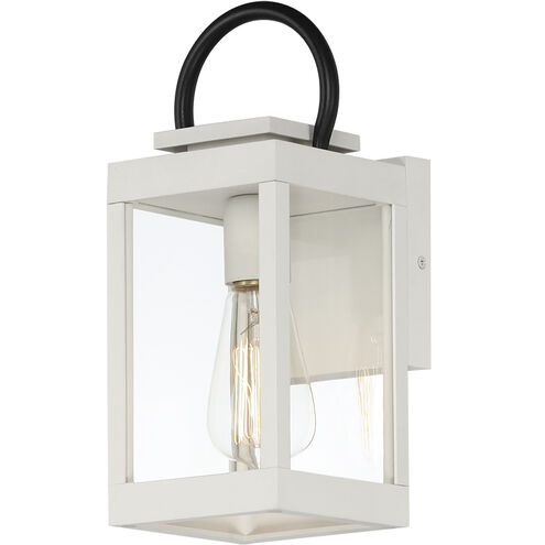 Nassau Vivex 1 Light 13 inch White / Black Outdoor Wall Mount
