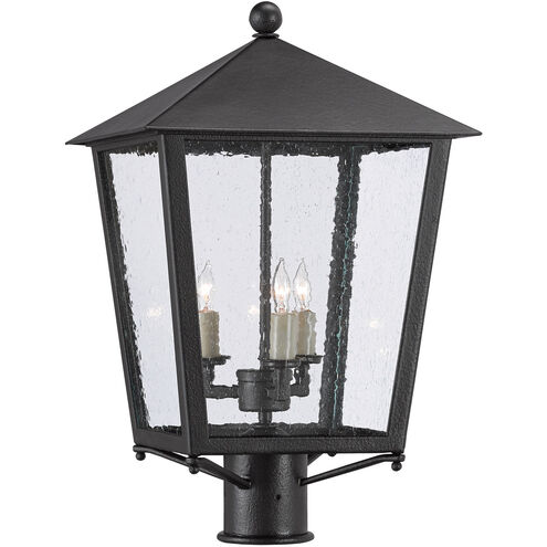 Bening 3 Light 20.5 inch Midnight Outdoor Post Light, Small