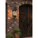Ashford 1 Light 23 inch Matte Black Outdoor Sconce in Clear Glass, No Wire Pattern, Brass Traditions by Innovations Lighting