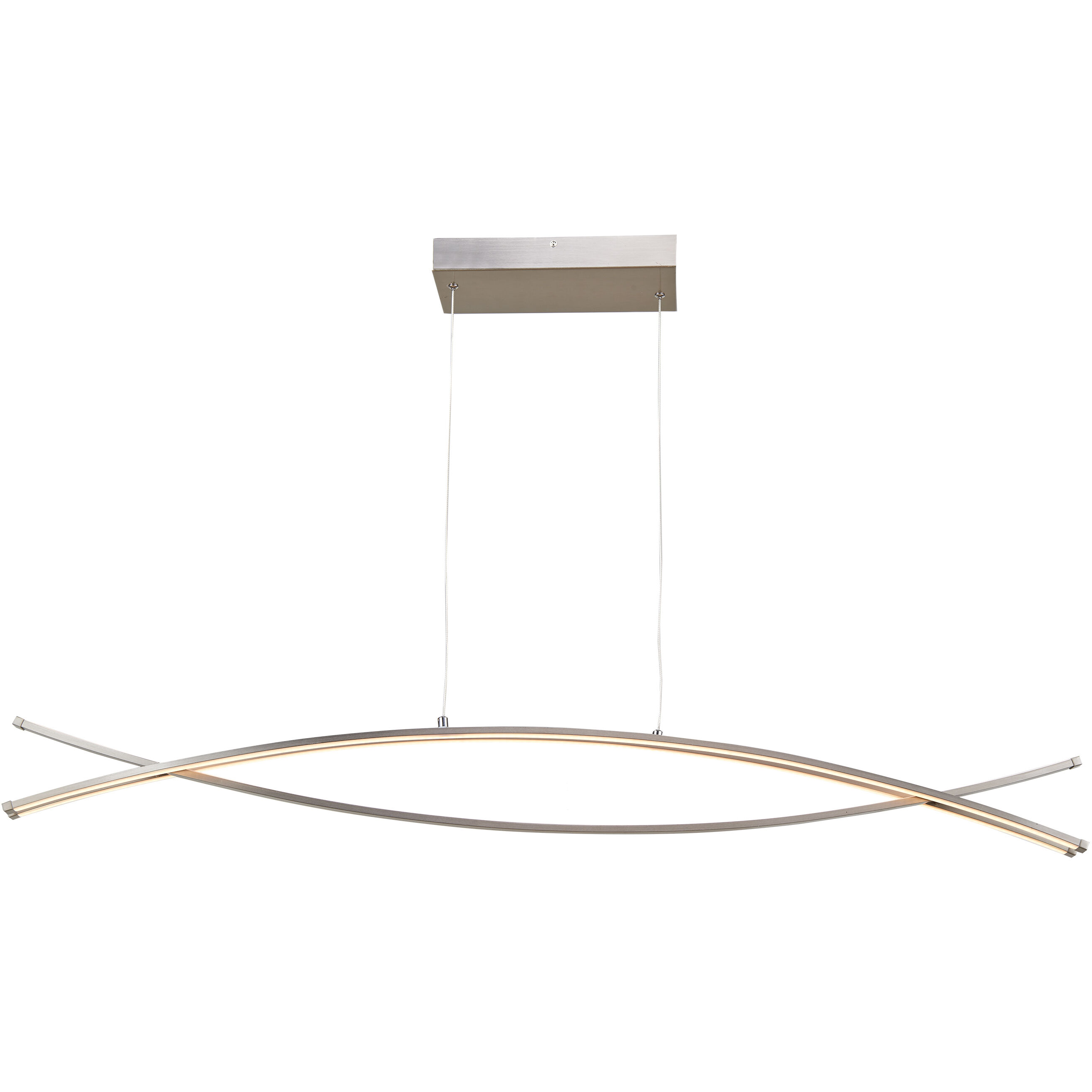 Wishbone LED 2.2 inch Brushed Nickel Pendant Ceiling Light