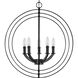 Equinox 5 Light Matte Black Pendant Ceiling Light