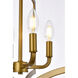Kiera 4 Light 14 inch Brass Pendant Ceiling Light