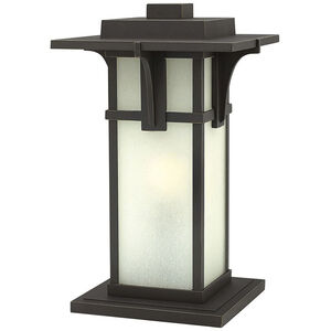 Manhattan LED 18 inch Oil Rubbed Bronze Outdoor Pier Mount Lantern, Extra Large