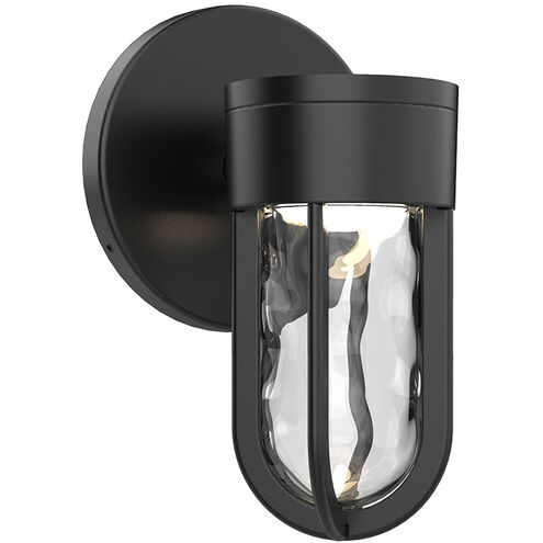 Davy LED 7.5 inch Black Exterior Wall Sconce