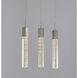 Canada 3 Light 22 inch Chrome Island Lighting Ceiling Light