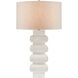 Blondel 31 inch 150 watt Whitewash/Antique Nickel Table Lamp Portable Light