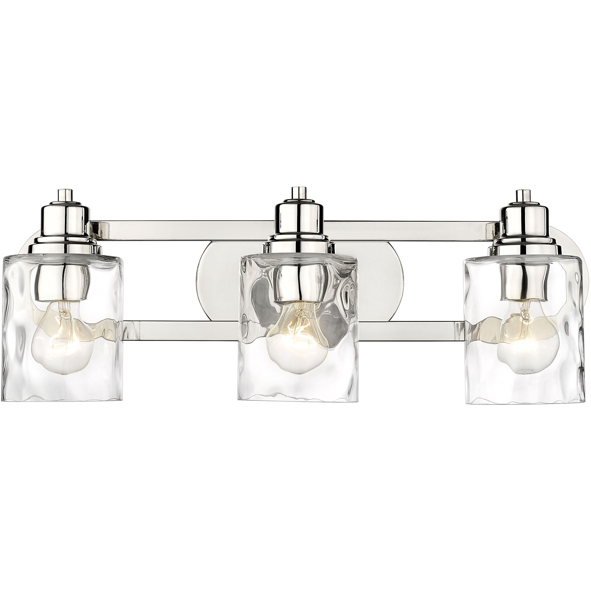 Lumley 3 Light 22 inch Polished Nickel Vanity Light Wall Light