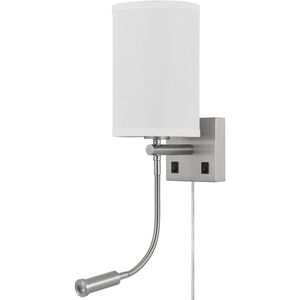 Lakewood 1 Light 6 inch Brushed Steel Wall Lamp Wall Light