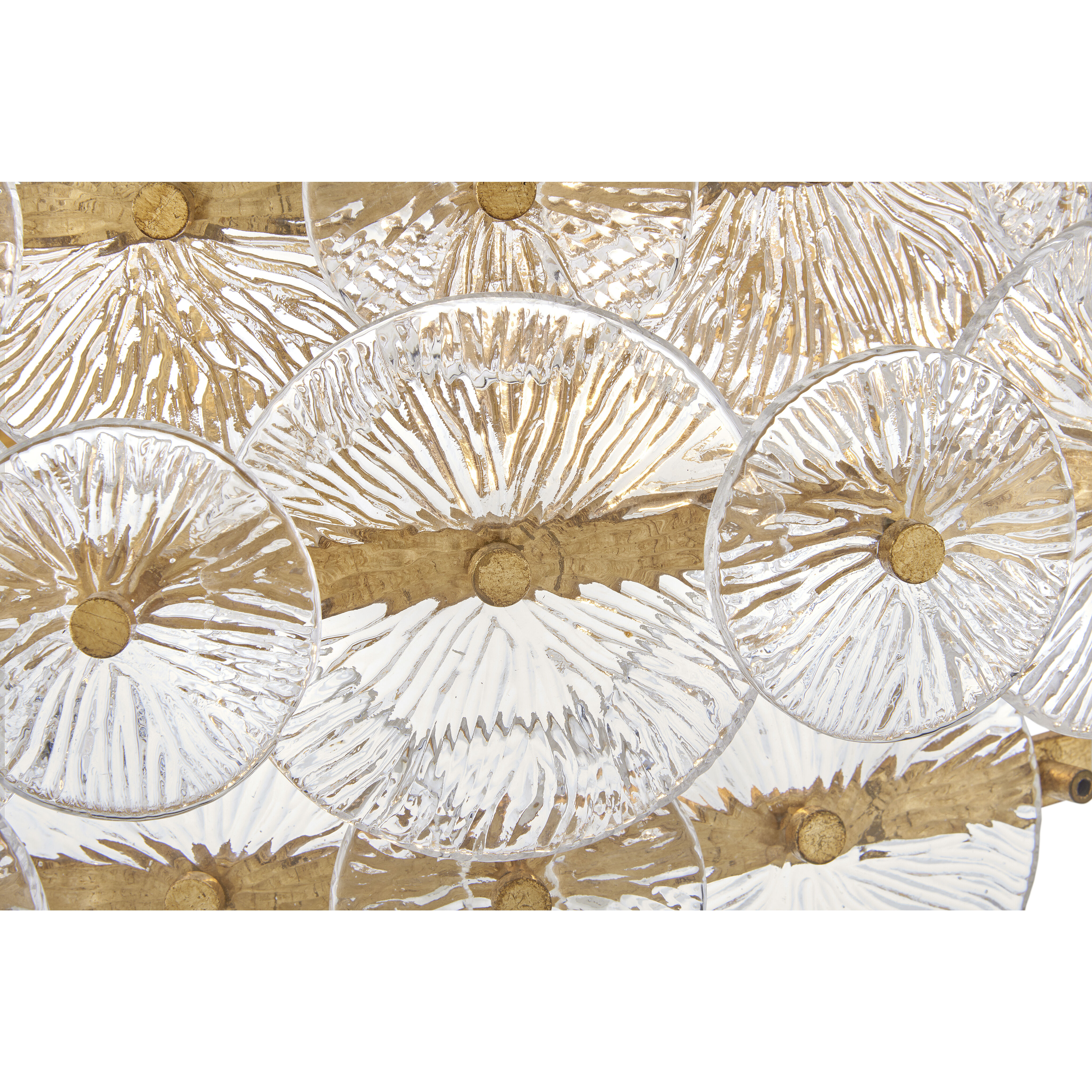 Rene LED 28.5 inch Distressed Brass Chandelier Ceiling Light 