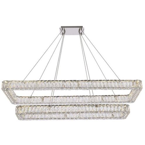 Monroe 2 Light 50 inch Chrome Pendant Ceiling Light