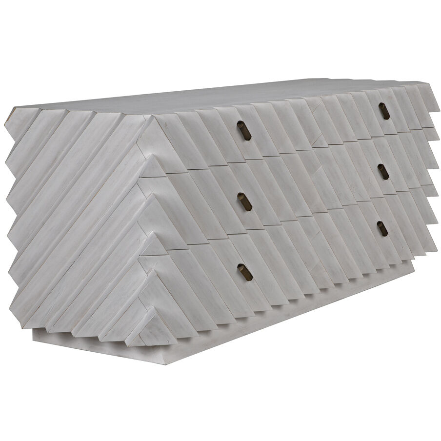 Hikaru White Wash Dresser