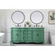 Danville 72 X 21 X 36 inch Vintage Mint Vanity Sink Set