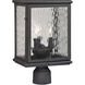 Forged Jefferson 3 Light 23 inch Charcoal Outdoor Post Light