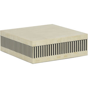 Howell 12 inch Black and White/Cream Box, Large