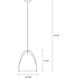 Sean Lavin Norman 1 Light 13.38 inch Satin Brass Pendant Ceiling Light