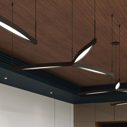 Ola LED 55 inch Satin Black Pendant Ceiling Light