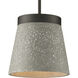 Terrazzo 1 Light 10 inch Graphite Pendant Ceiling Light