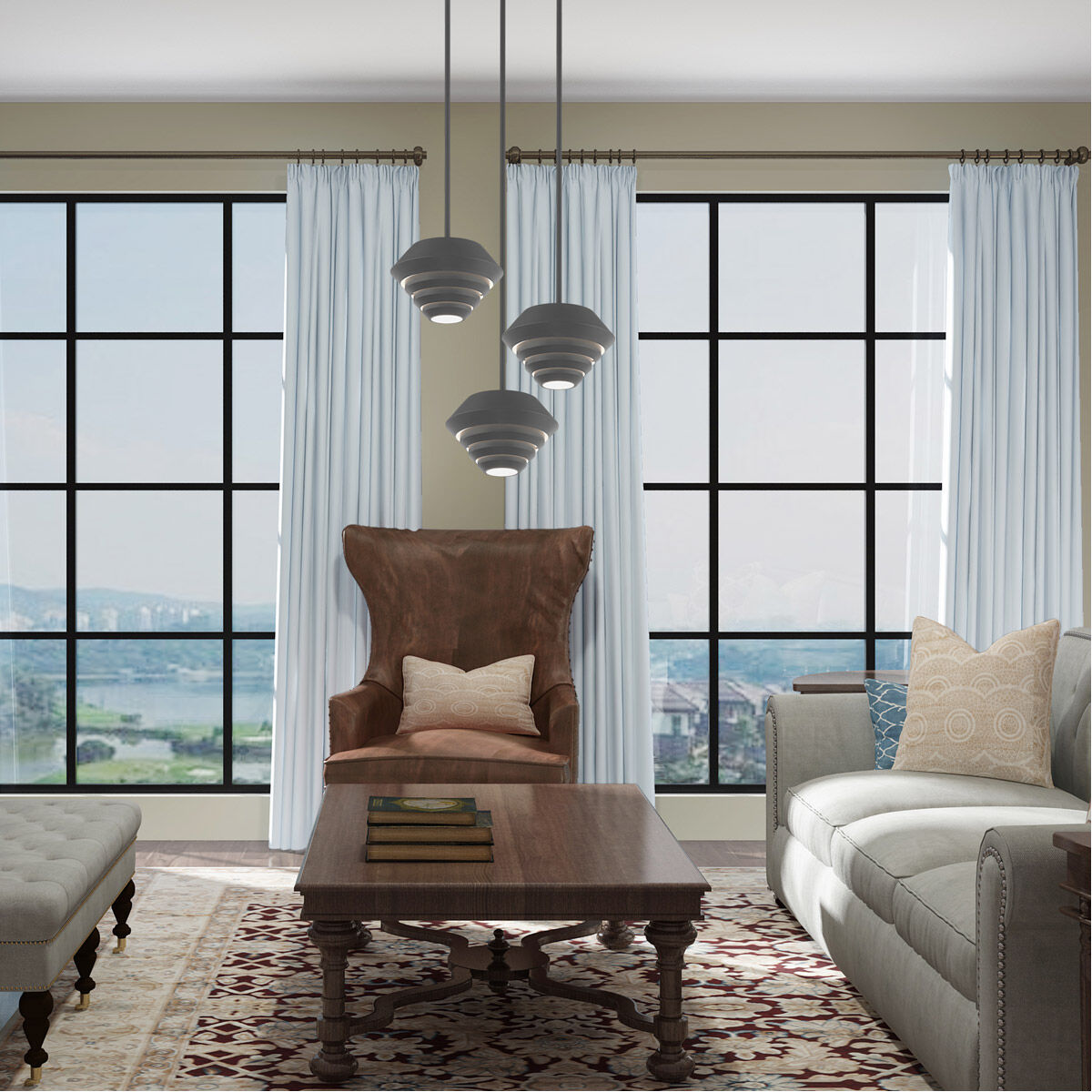 Amsterdam 1 Light 10 inch Scandinavian Gray Mini Pendant Ceiling Light