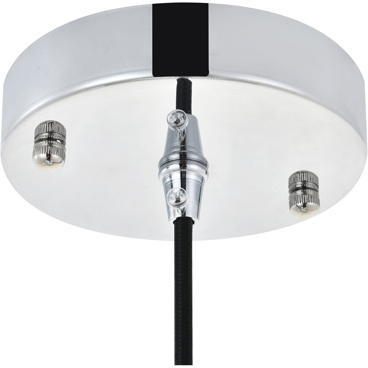 Timeless Home 7.9 in. 1 Light Chrome Pendant Light Bulbs Not Included