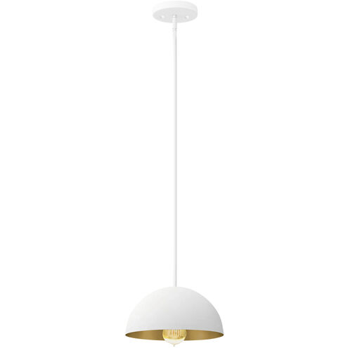 Elias LED 9 inch Matte White Pendant Ceiling Light