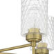 Claire 5 Light 24.25 inch Satin Brass Chandelier Ceiling Light