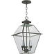 Westover 3 Light 12 inch Charcoal Outdoor Pendant Lantern