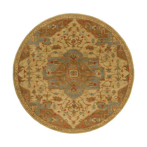 Caesar 72 inch Brown and Brown Area Rug, Wool