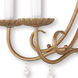 Daphne 5 Light 24.75 inch Antique Gold Leaf Chandelier Ceiling Light