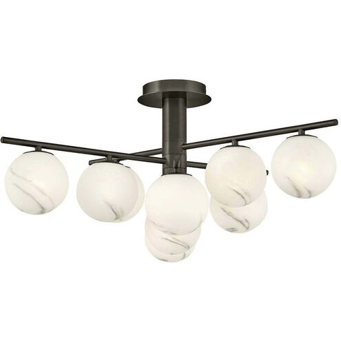 Selene 9 Light 30 inch Black Oxide Semi-flush Mount Ceiling Light