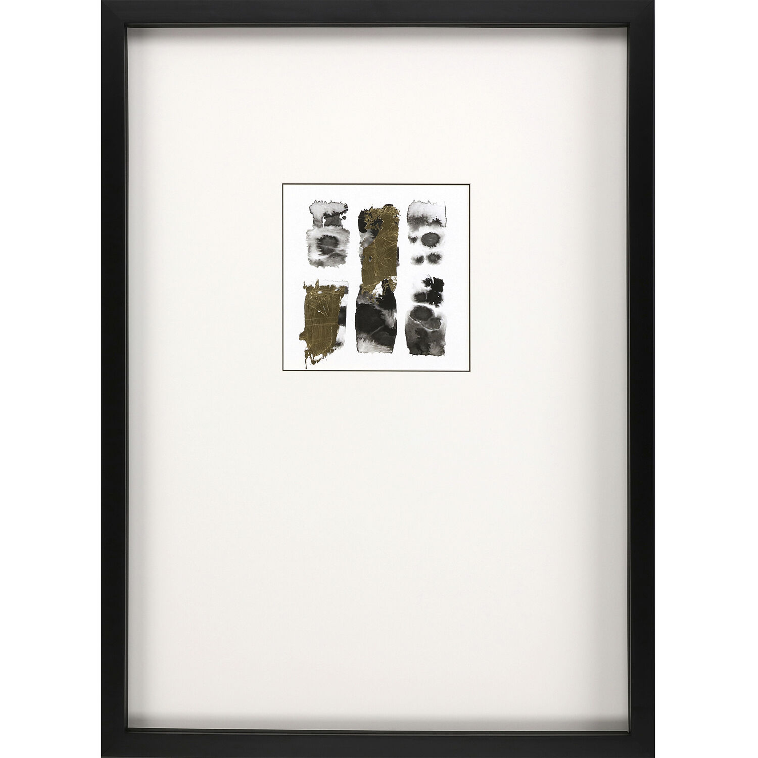 Mantra Black and Metallic and White Framed Art, The Studio