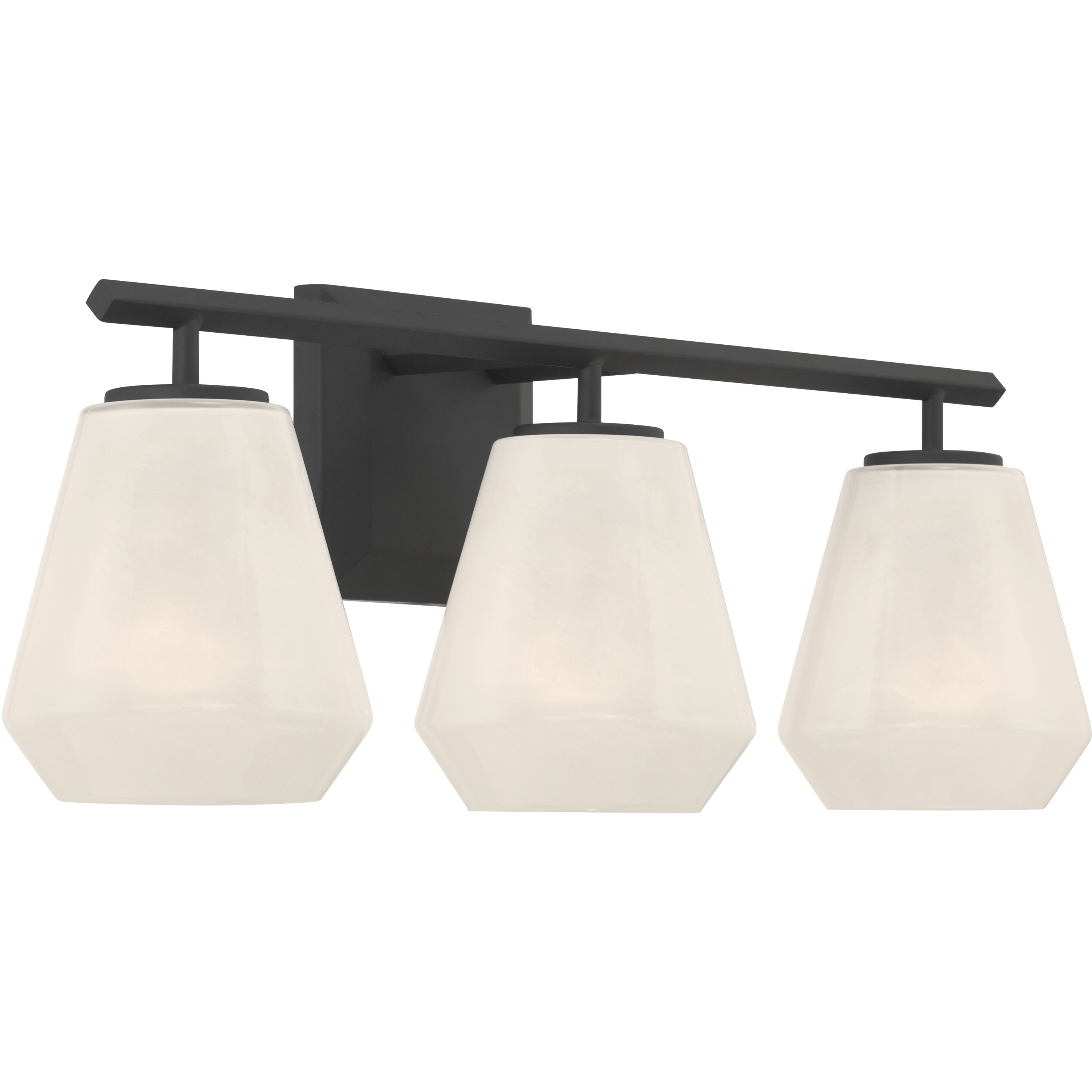Siena 3 Light 22.75 inch Dark Matte Black Vanity Wall Light