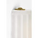 Chapman & Myers Madden LED 4.25 inch Alabaster and Antique-Burnished Brass ADA Fluted Linear Sconce Wall Light