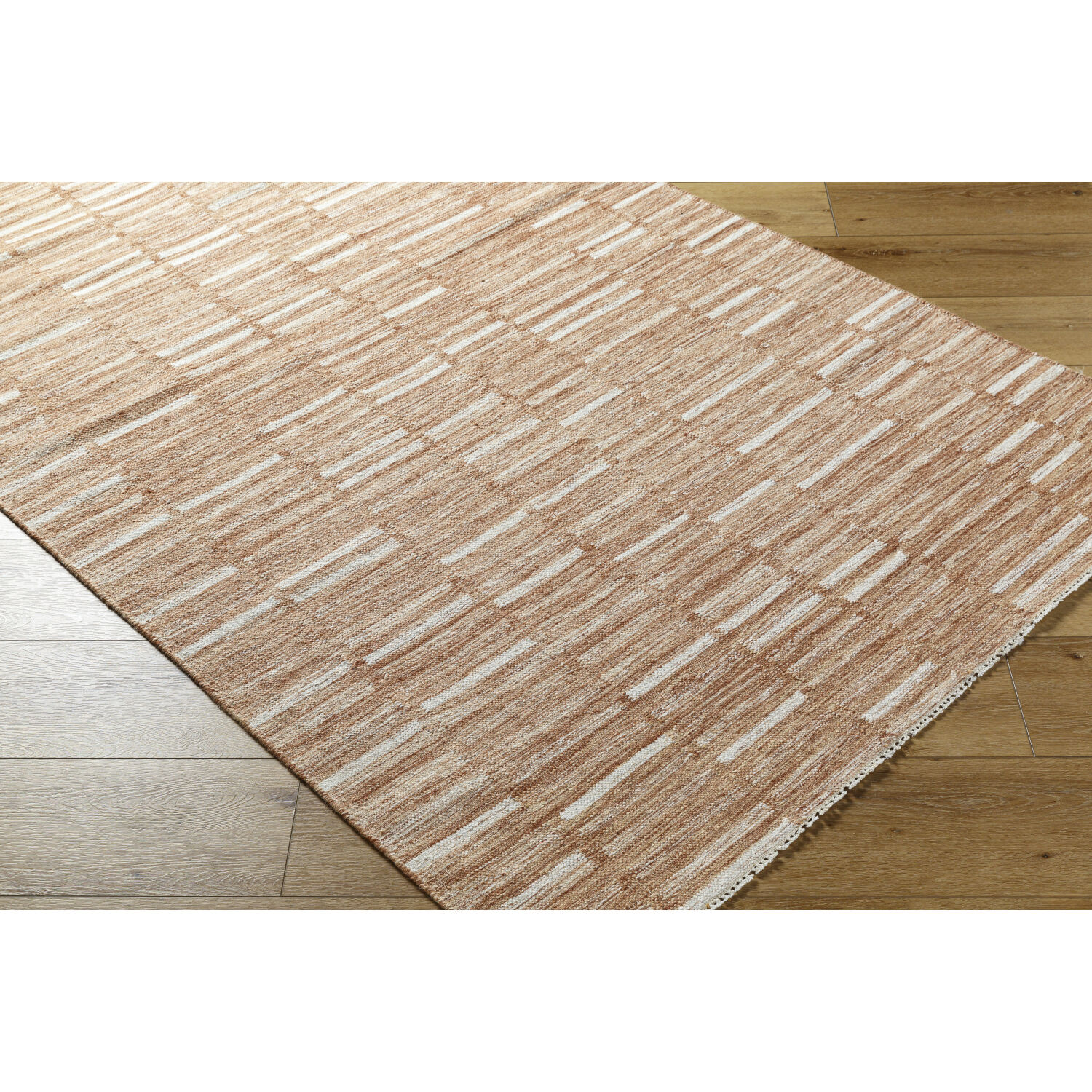 Marseille 96 X 60 inch Sand/Brick/Khaki Handmade Rug in 5 x 8