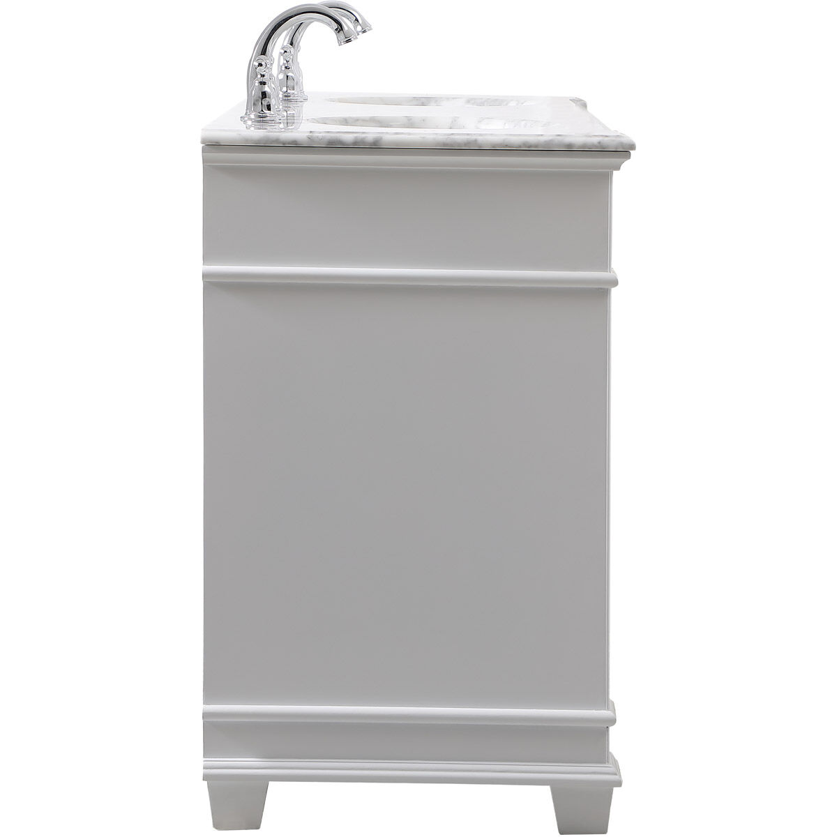 Wesley 60 X 22 X 35 inch White Vanity Sink Set